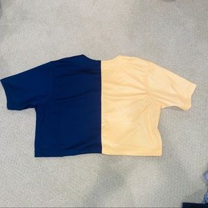 University of Michigan cropped baseball tee